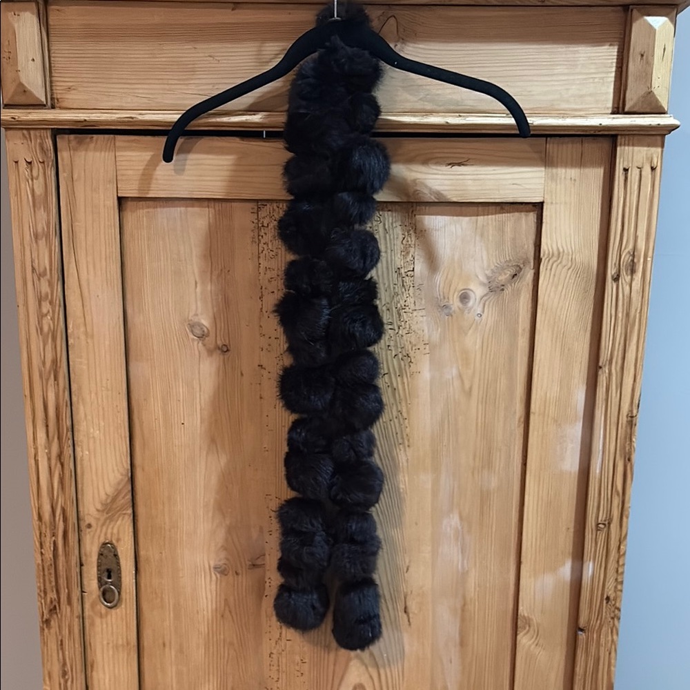 Luxurious dark brown Rabbit Fur Scarf